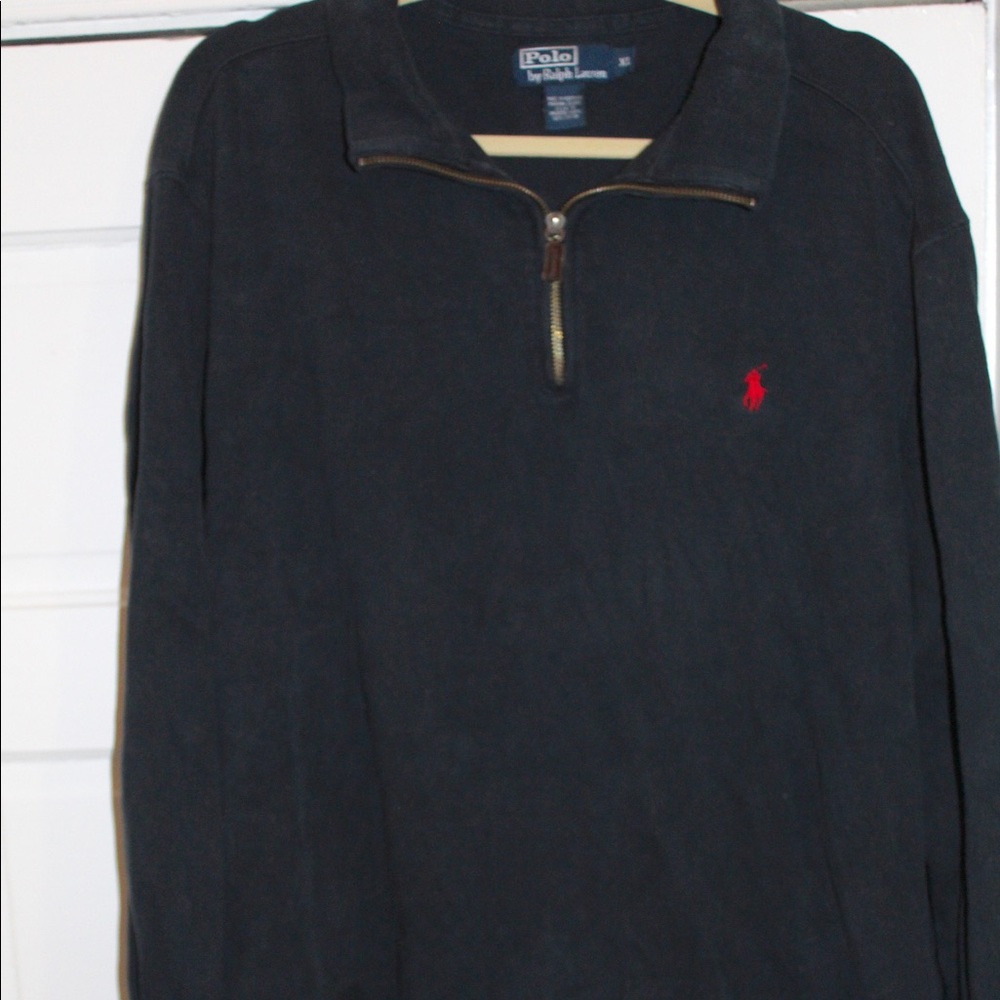 Green Polo Ralph Lauren Quarter Zip Pullover